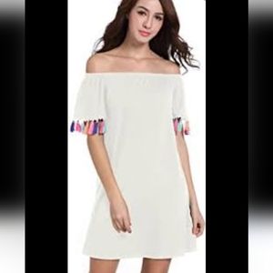 Supply and demand pink tassel dress